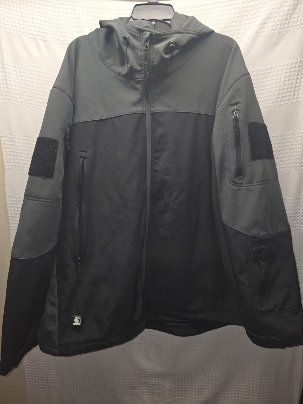 FREE SOLDIER Men's Waterproof Soft Shell Hooded Tactical Jacket Size 4xl 8450